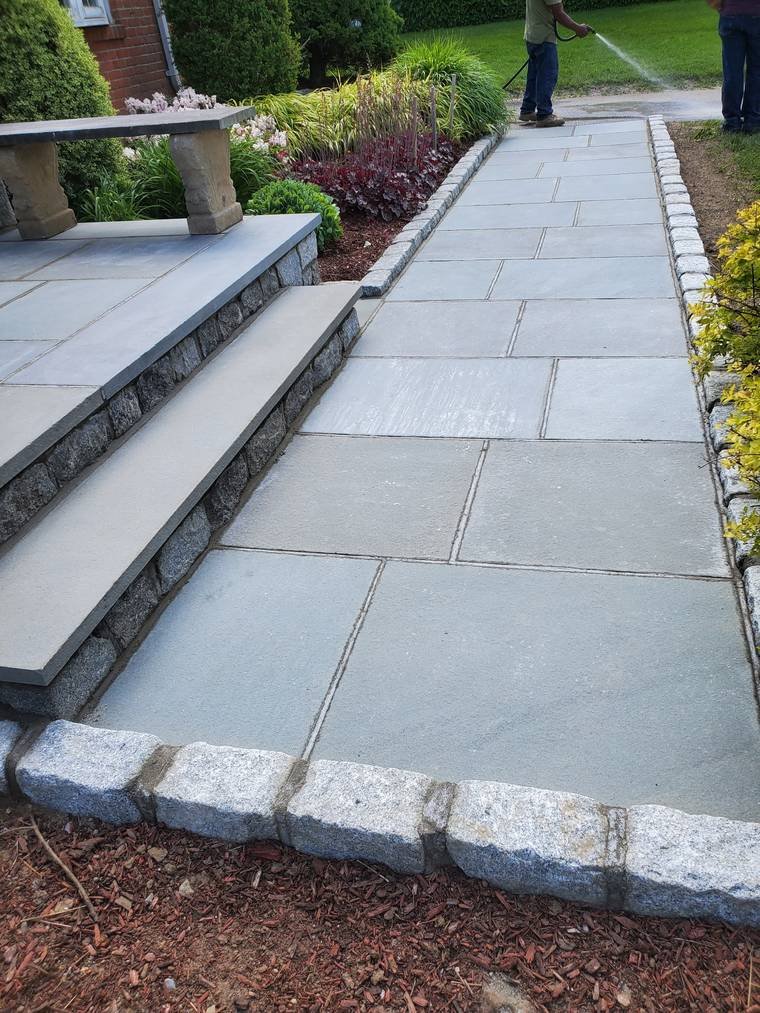 Bluestone Walkway & Granite Edging — Chunchy's Contracting Corp, Westchester County, NY