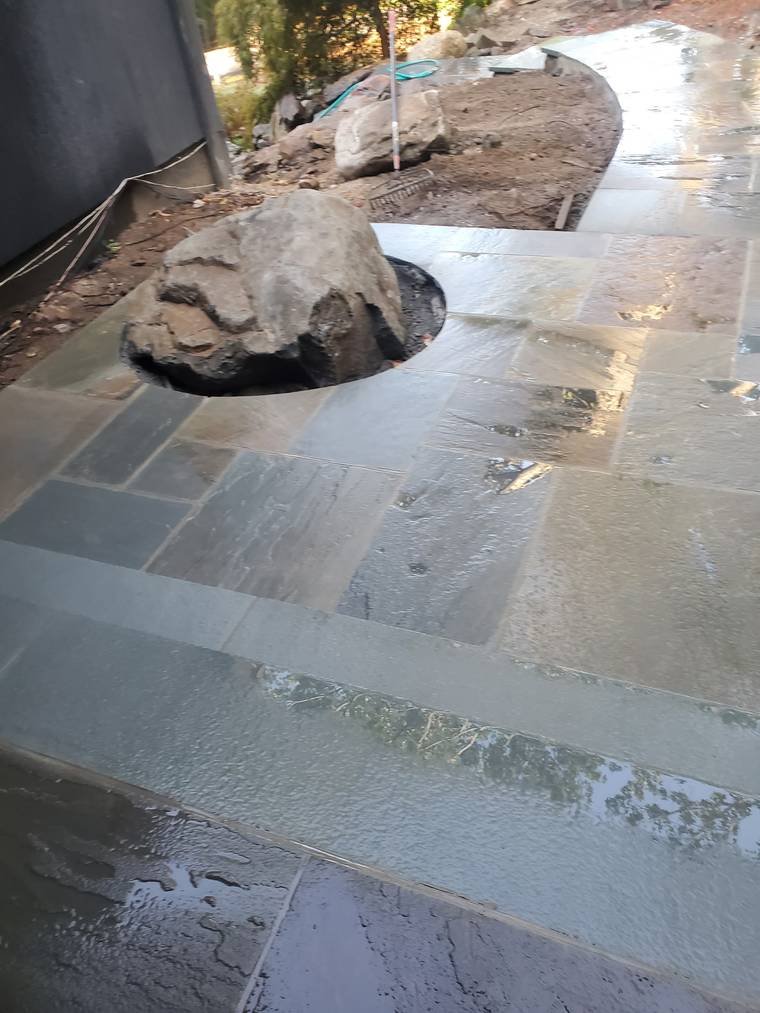Bluestone Patio with Drainage Detail — Chunchy's Contracting Corp, Westchester County, NY